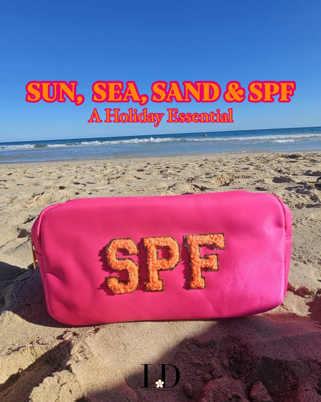 Medium Hot Pink Pouch