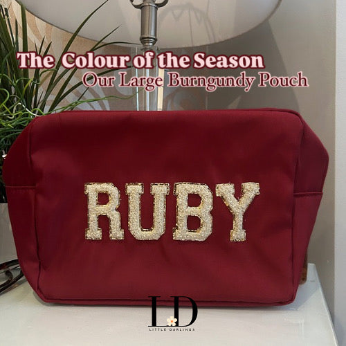Large Burgundy Pouch