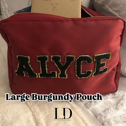 Large Burgundy Pouch