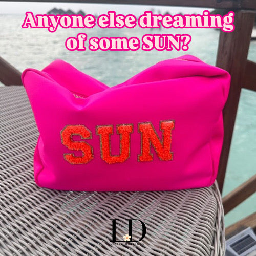 Large Hot Pink Pouch