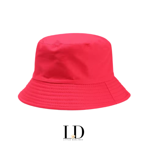 Adult Blush Red Bucket Hat