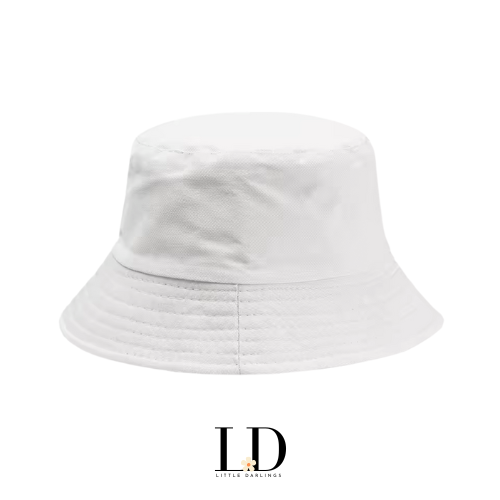 Adult White Bucket Hat