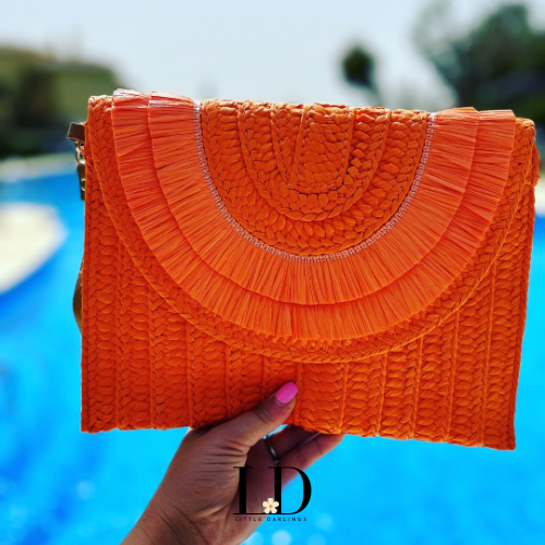 Orange SiSi Clutch Bag